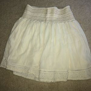 off white skirt